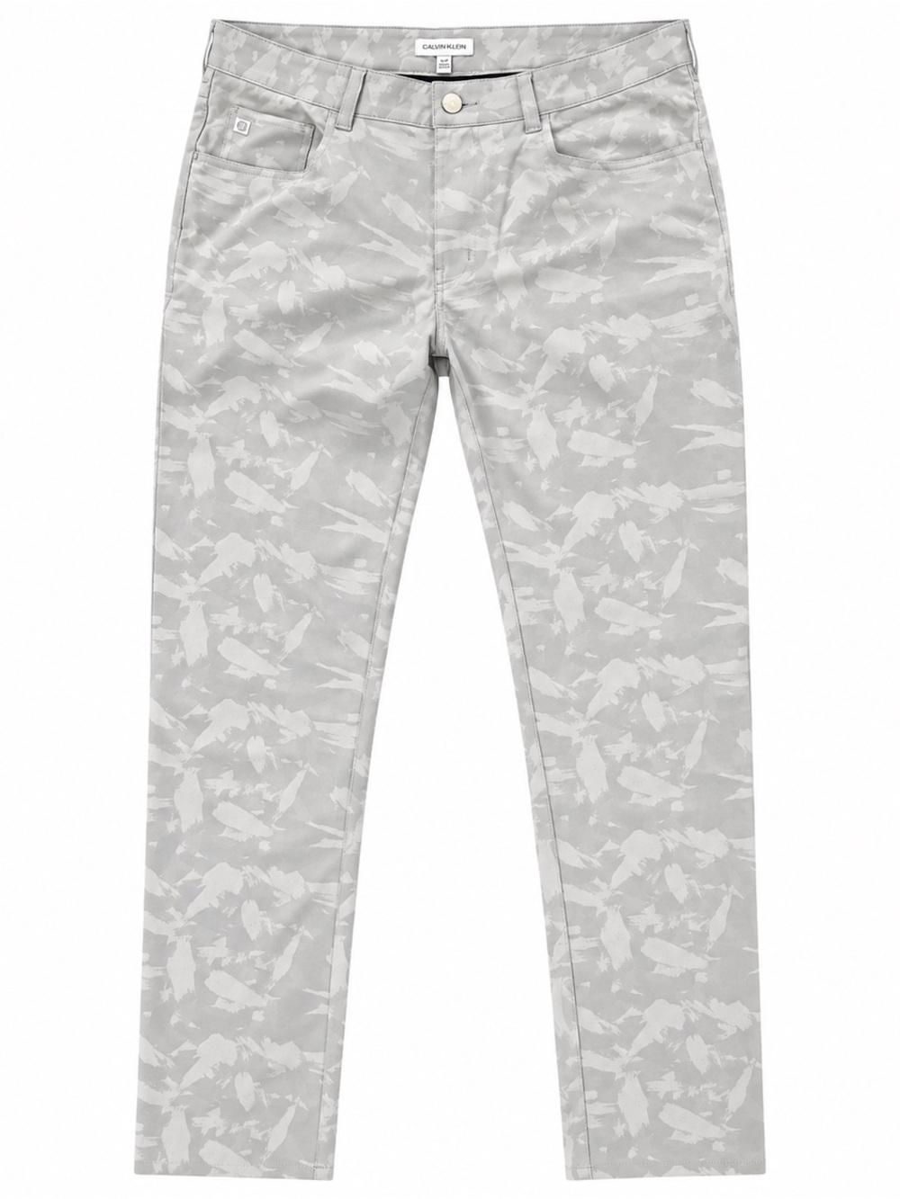 Peter Millar Men’s 32x32 Gray Camo Pants 5 Pocket Golf Performance Stretch